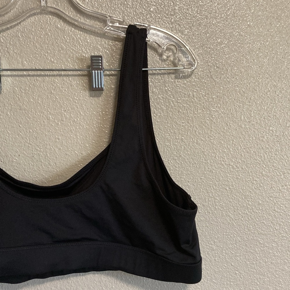 SKIMS Recycled Swim Tank Bikini Top in Onyx (Size 3X) - Picture 7 of 8